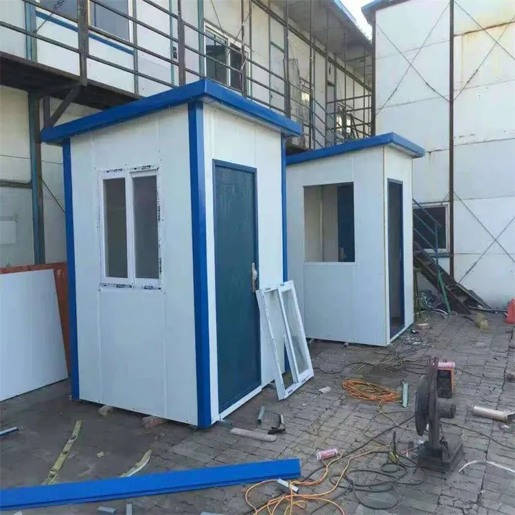 建筑工地值班室 彩钢保安室 岩棉保温芯材 门窗配套齐全